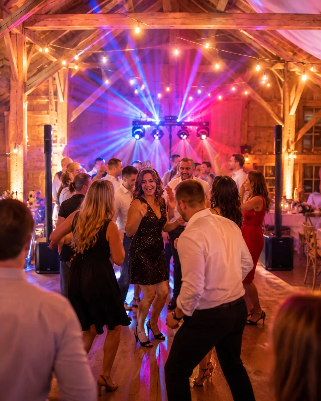 Eventtechnik mieten in Augsburg für Geburtstagsfeiern – Licht- und Musikanlage im Einsatz