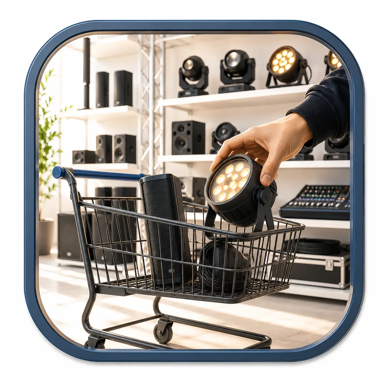 Eventtechnik selbst im Katalog zusammenstellen